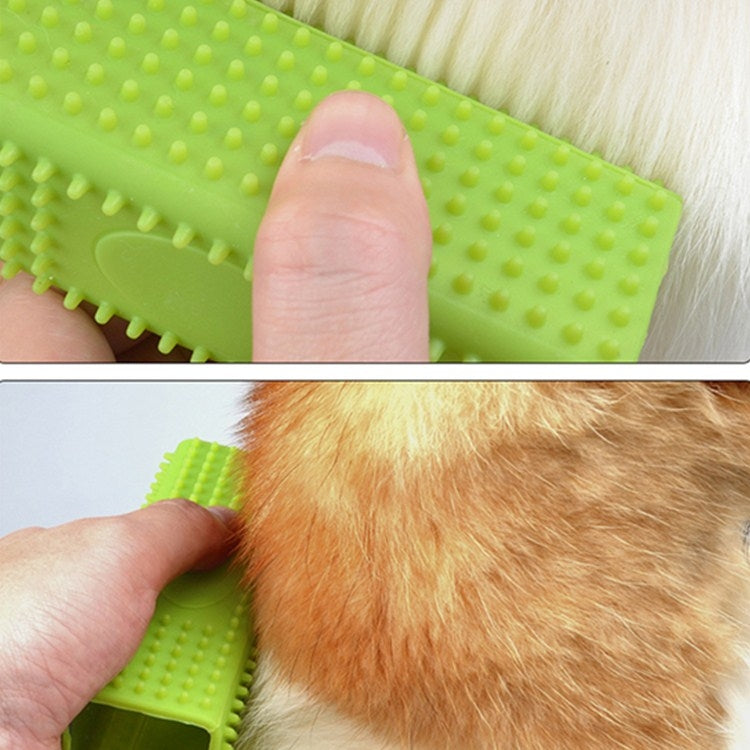 4 PCS Silicone Pillar Pet Hair Removal Brush(Random Color Delivery)