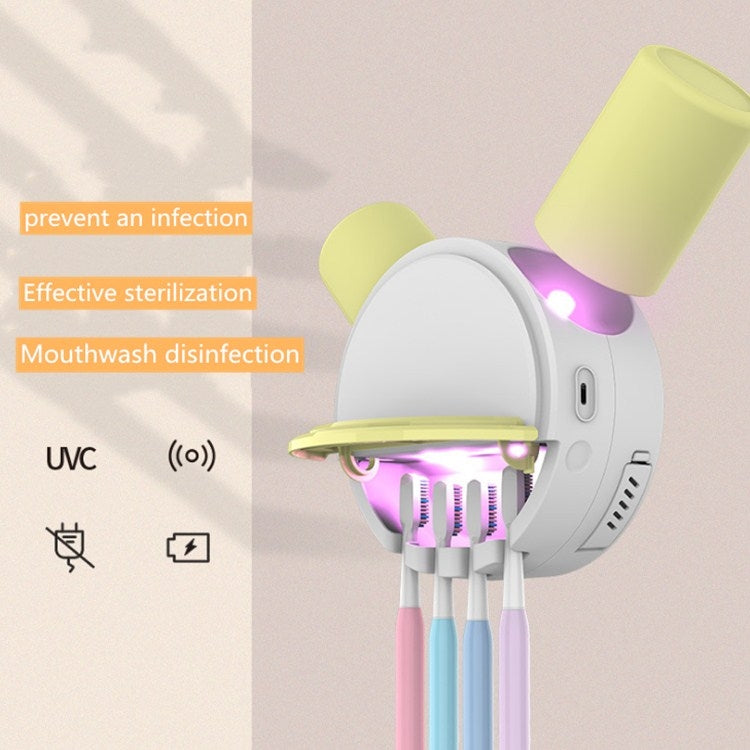 Sunflower Toothbrush Sterilization Rack Intelligent Ultraviolet Toothbrush Sterilizer Rack(Blue)