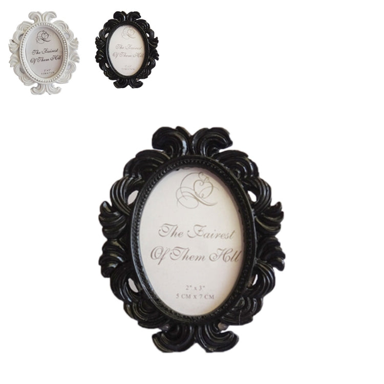 2 PCS Floral Photo Round Picture Frame Holder Wedding Home Decor