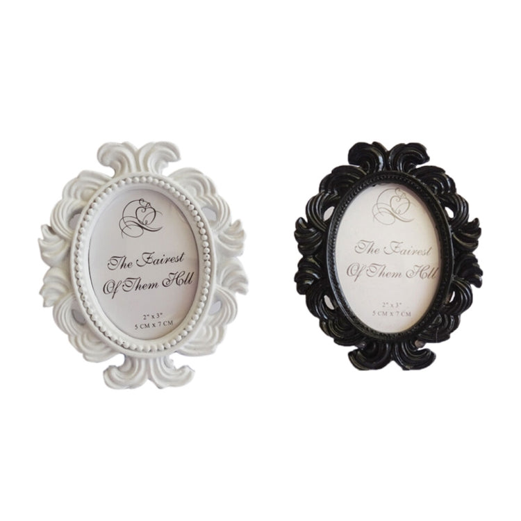 2 PCS Floral Photo Round Picture Frame Holder Wedding Home Decor