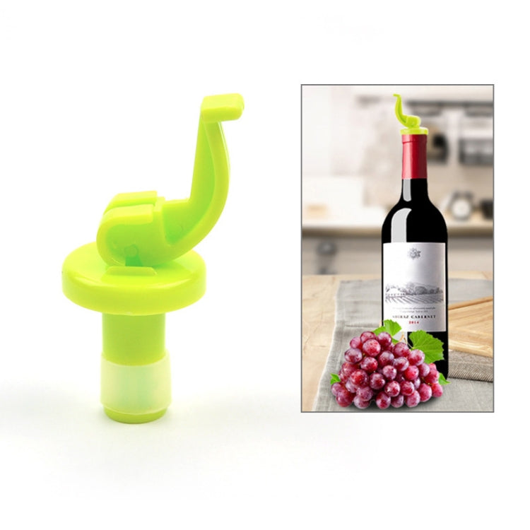 2 Sets Plastic Wine Corks Manually Press Down the Wine Stopper
