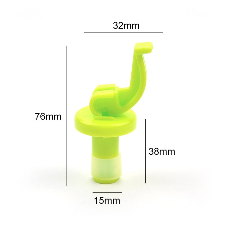 2 Sets Plastic Wine Corks Manually Press Down the Wine Stopper