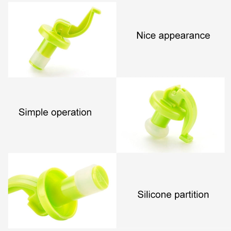 2 Sets Plastic Wine Corks Manually Press Down the Wine Stopper