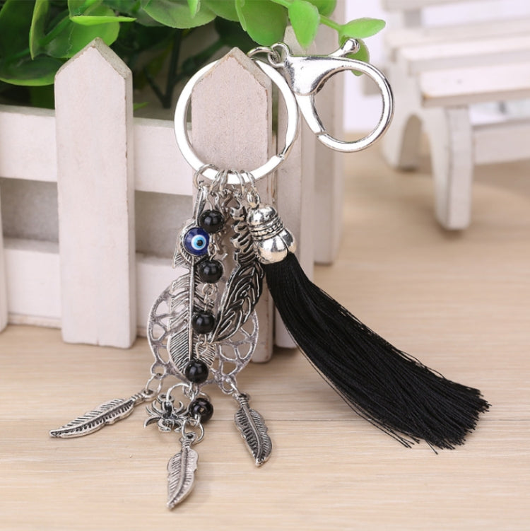 2 PCS Simple Fashion Wool Tassel Dream Catching Keychain