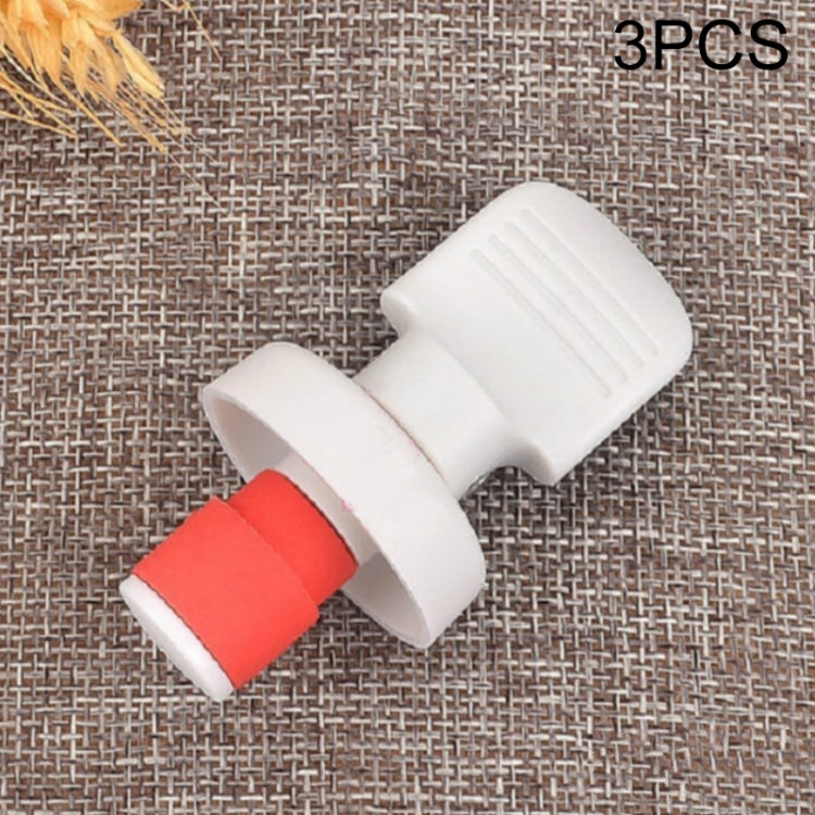 3 PCS Creative Wine Stopper Pumping Freshness Stopper Manually Pressing Wine Stopper
