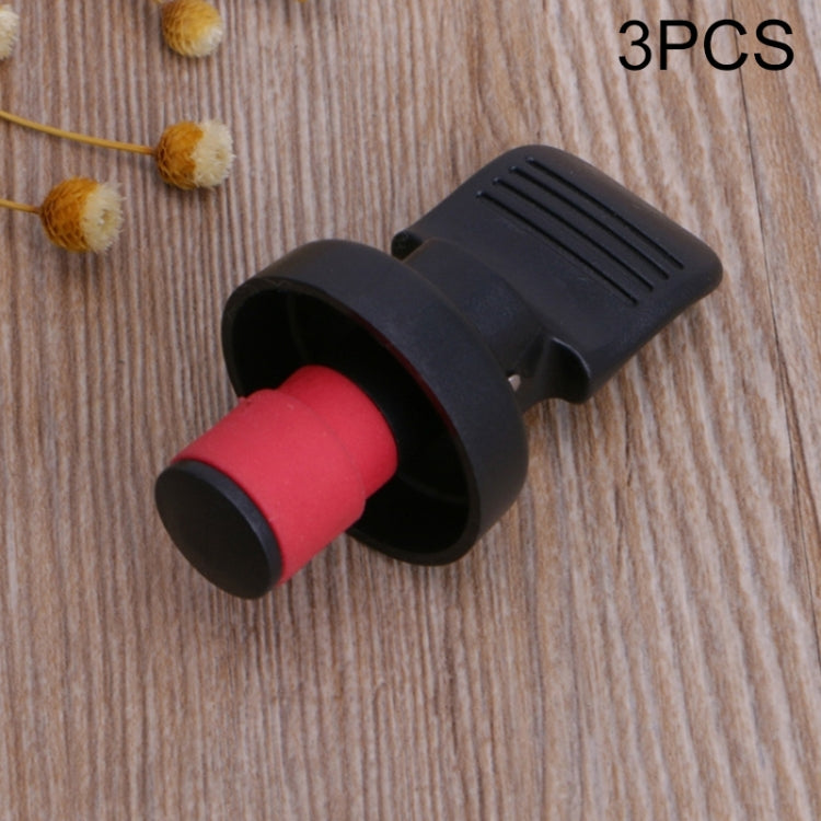 3 PCS Creative Wine Stopper Pumping Freshness Stopper Manually Pressing Wine Stopper