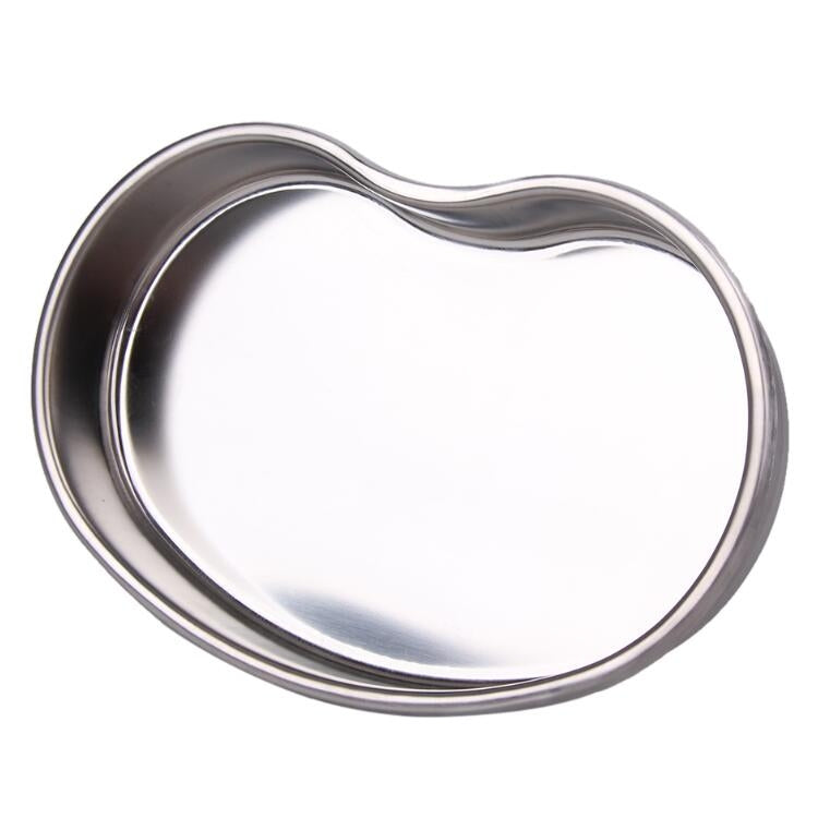 2 PCS Dental Stainless Steel Tools Storage Tray Nail Tattoo Device Supplies Storage Case Kitchen Tools, Size:Large 21x14x2.5cm(Waist Plate)