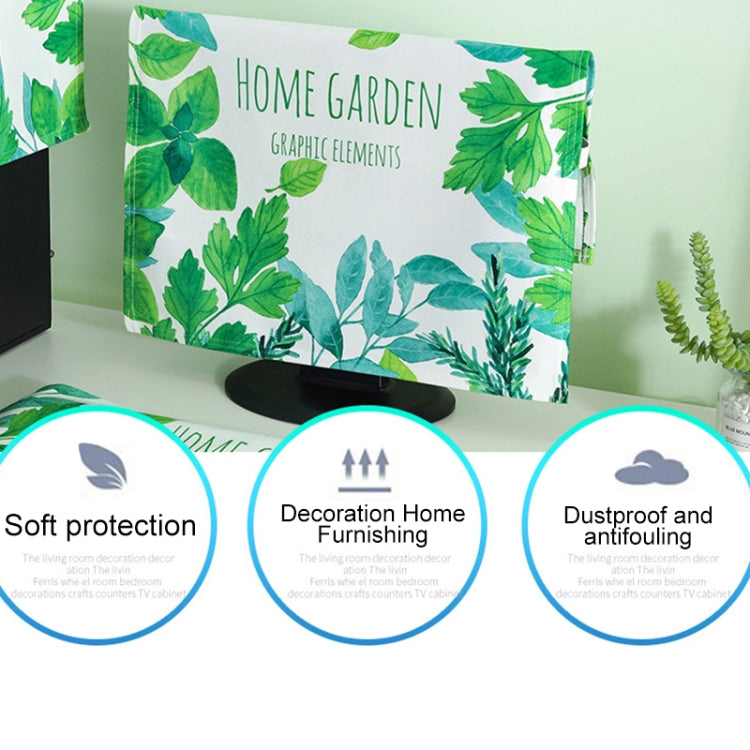 3 in 1 Simple Desktop Computer PC Dust Cover, Size:20-22 inch