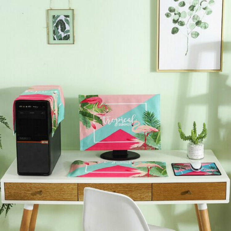 3 in 1 Simple Desktop Computer PC Dust Cover, Size:20-22 inch