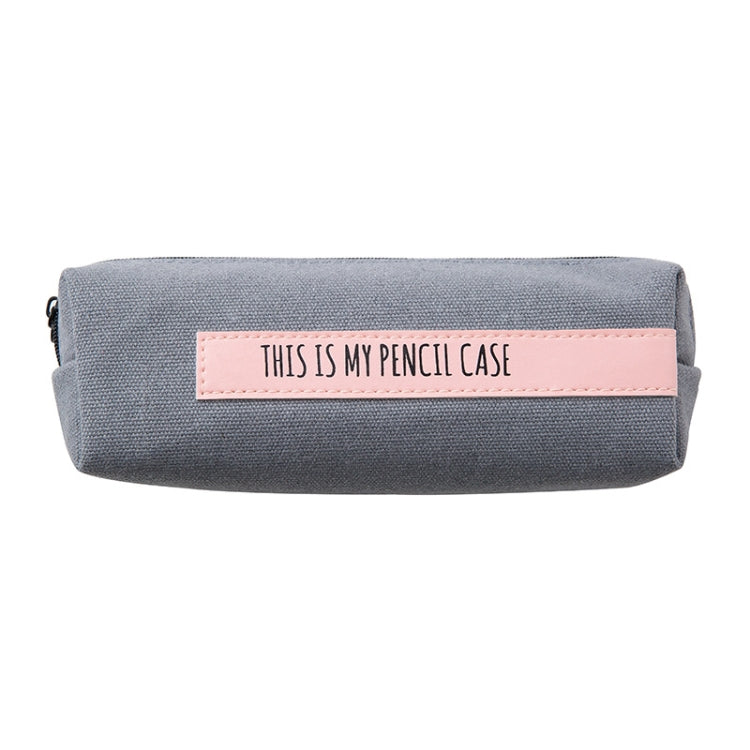 Creative School Pencil Case Simple Solid Color Large Pen Bag