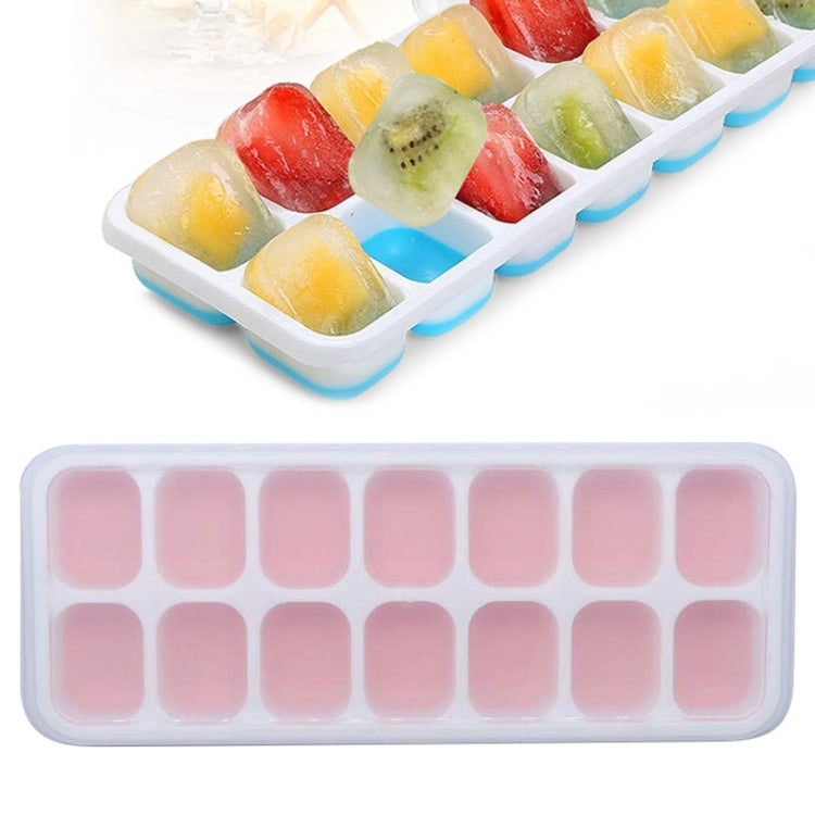 5 PCS 14 Grid Silicone Ice Grid Household Square Ice Grid Silicone Mold With Lid