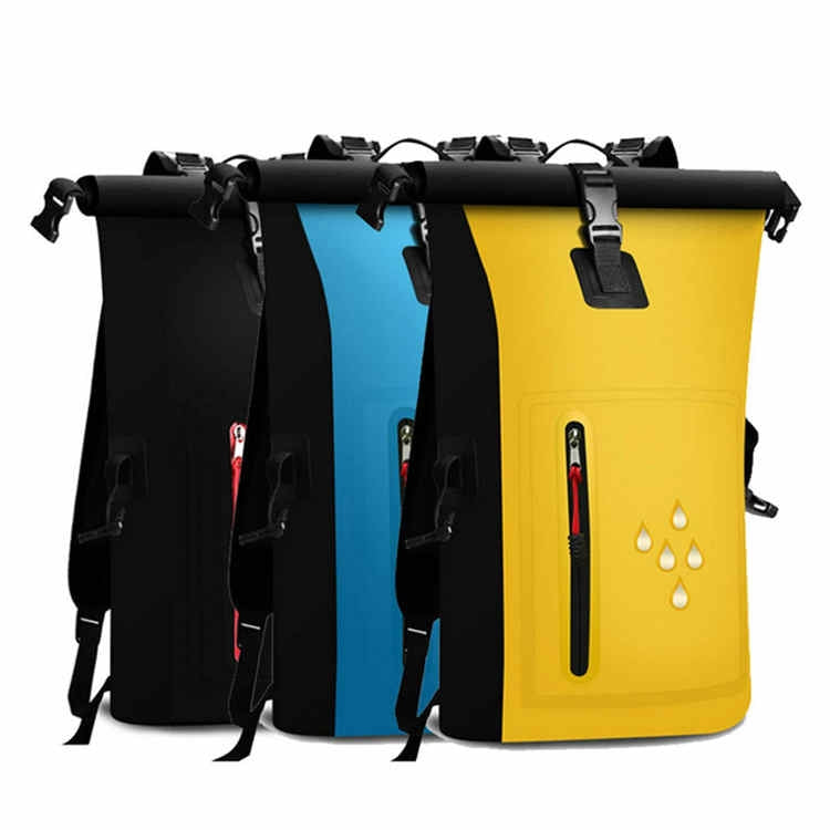 25L Waterproof Backpack Waterproof Bucket Bag With Reflective Strip