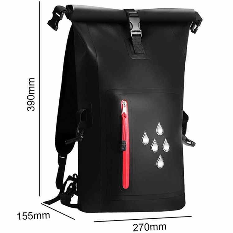 25L Waterproof Backpack Waterproof Bucket Bag With Reflective Strip