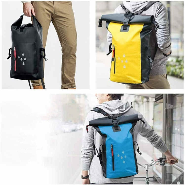 25L Waterproof Backpack Waterproof Bucket Bag With Reflective Strip