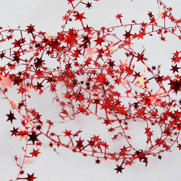 5m Christmas Rattan Five-pointed Star Color Christmas Decoration