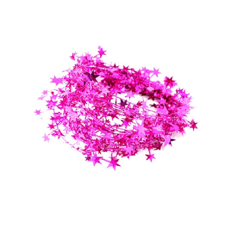 5m Christmas Rattan Five-pointed Star Color Christmas Decoration