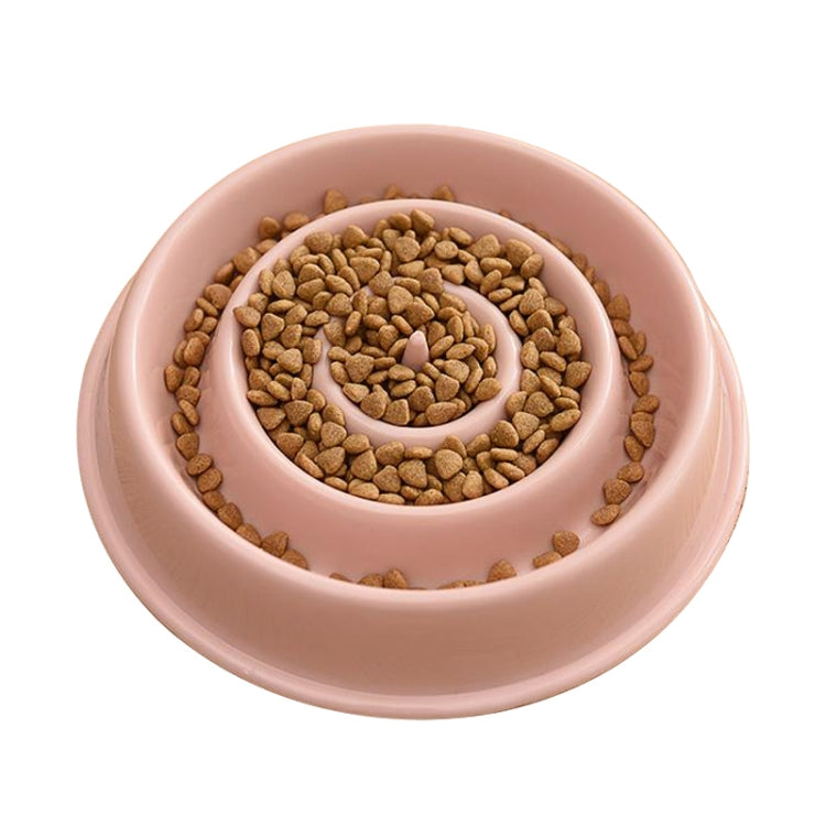 Environmental Protection Food Grade Plastic Anti-choking Slow Food Pet Dog Cat Food Bowl, Style:Water Drop