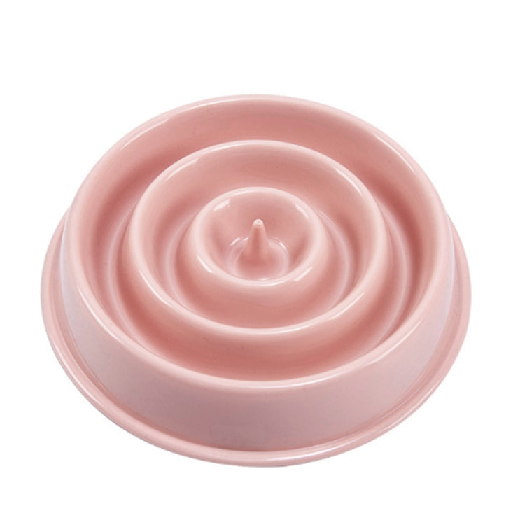 Environmental Protection Food Grade Plastic Anti-choking Slow Food Pet Dog Cat Food Bowl, Style:Water Drop