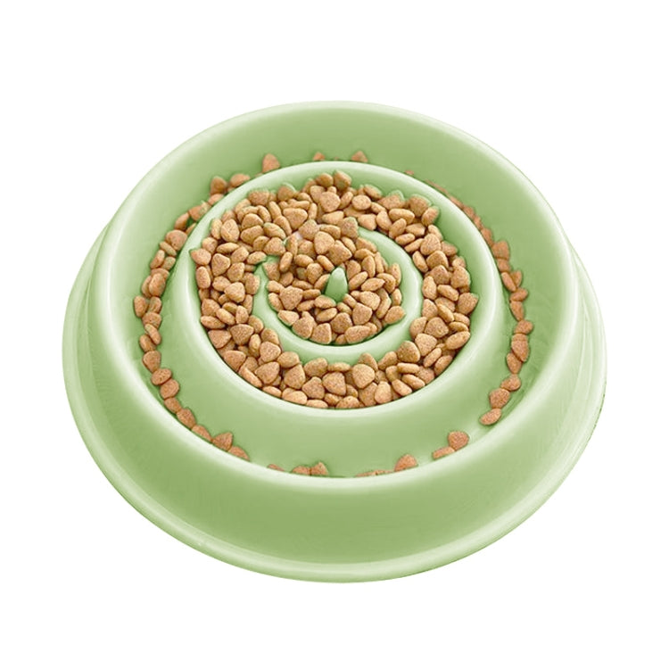 Environmental Protection Food Grade Plastic Anti-choking Slow Food Pet Dog Cat Food Bowl, Style:Water Drop