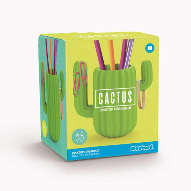 Multi-function Cactus Design Side Magnetic Pen Holder Desk Organizer Room Decor