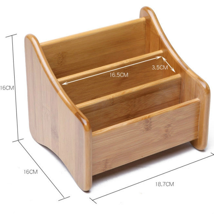 Creative Desktop Four Grid Storage Remote Control Box Key Cosmetics Sundry Box, Style:Three Grid ladder