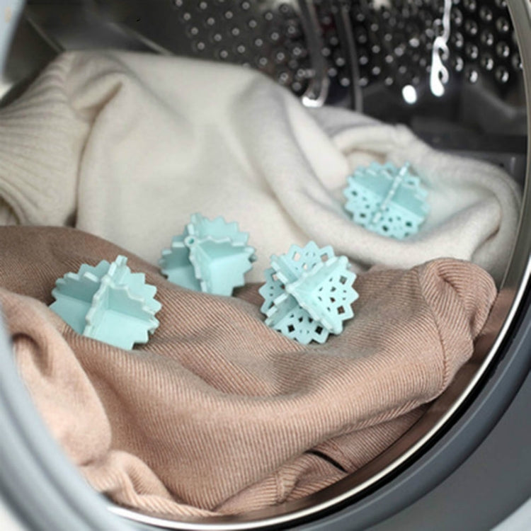 4 PCS Snowflake Magic Decontamination Anti-winding Bra Underwear Care Washing Machine Laundry Ball