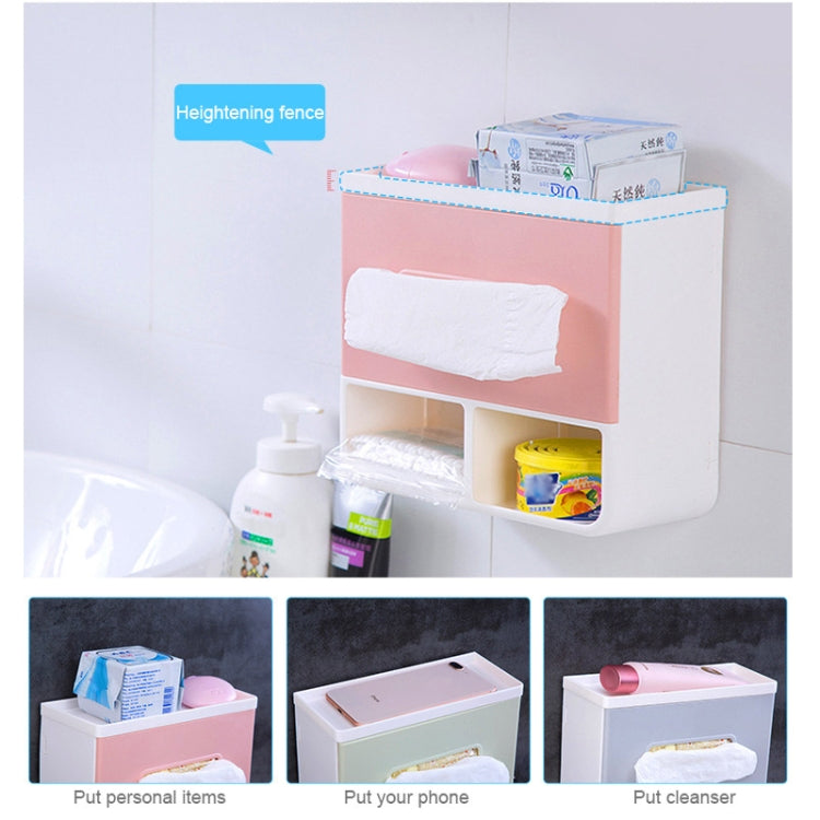 Bathroom No Punching Napkin Holder Tray