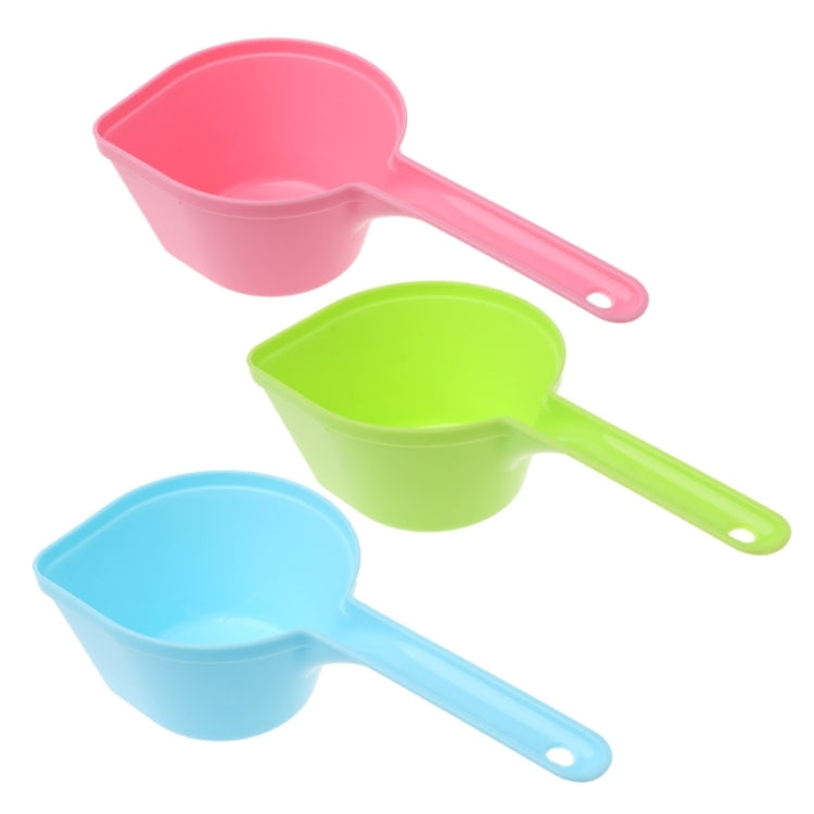 3 PCS Eco-friendly Plastic Candy Color Water Scoop Pet Cat Dog Food Spoon Pet Supplies(Green)