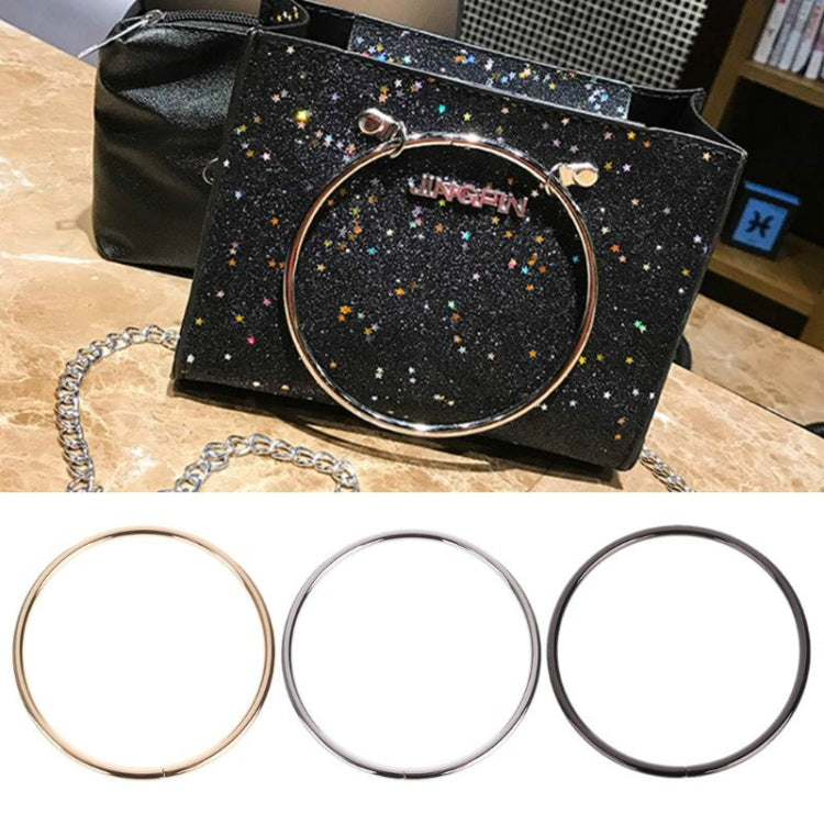 2 Pairs Metal Round Bag Handbag Frame Bag Accessories