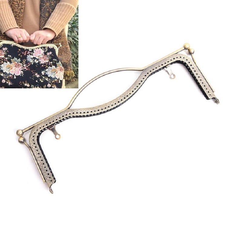 10 PCS 20.5cmConcave Waist Embossed Lip Handle Luggage Hardware Accessories, Color:Bronze