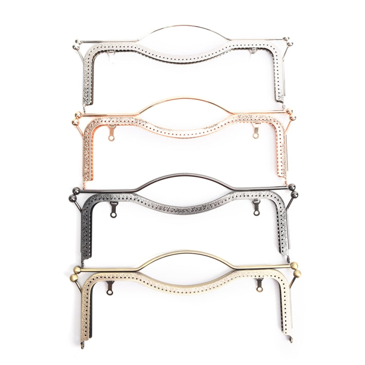 10 PCS 20.5cmConcave Waist Embossed Lip Handle Luggage Hardware Accessories, Color:Light Gold