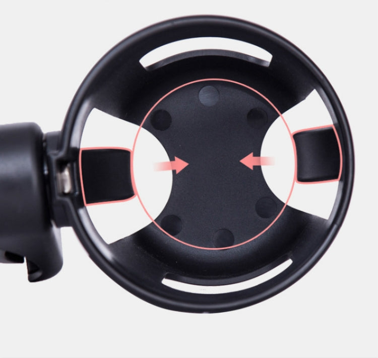 Baby Stroller Accessories Cup Holder Children Tricycle Bicycle Stroller Umbrella Car Bottle Water Bottle Cup Holder, Size:16×10.5×11.5cm(Black)