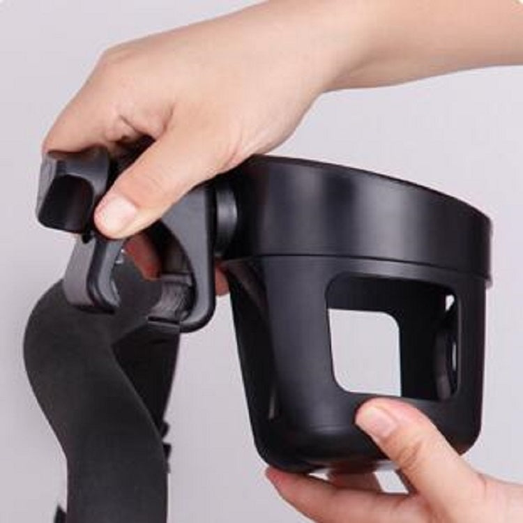 Baby Stroller Accessories Cup Holder Children Tricycle Bicycle Stroller Umbrella Car Bottle Water Bottle Cup Holder, Size:16×10.5×11.5cm(Black)