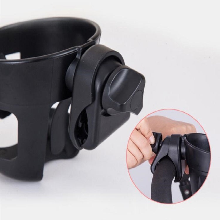 Baby Stroller Accessories Cup Holder Children Tricycle Bicycle Stroller Umbrella Car Bottle Water Bottle Cup Holder, Size:16×10.5×11.5cm(Black)