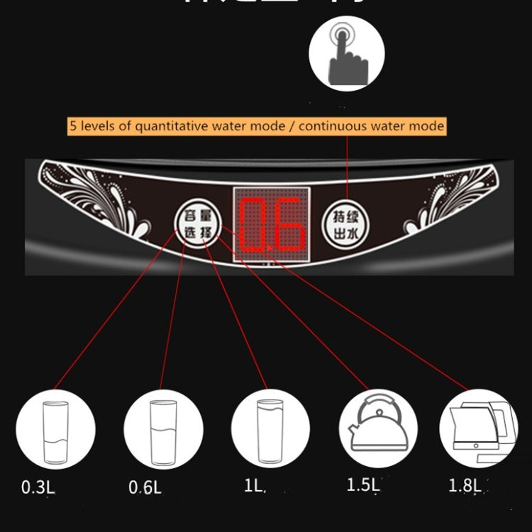 Tray Bucket Water Pump USB Rechargeable Wireless Electric Mineral Water Bucket Automatic Water Dispenser(Black)