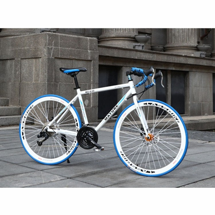 27 inch MZ-C30 Aluminum Alloy Road Bike With Double-disc Brake 700C Variable Speed Student Bicycle 30 Speed