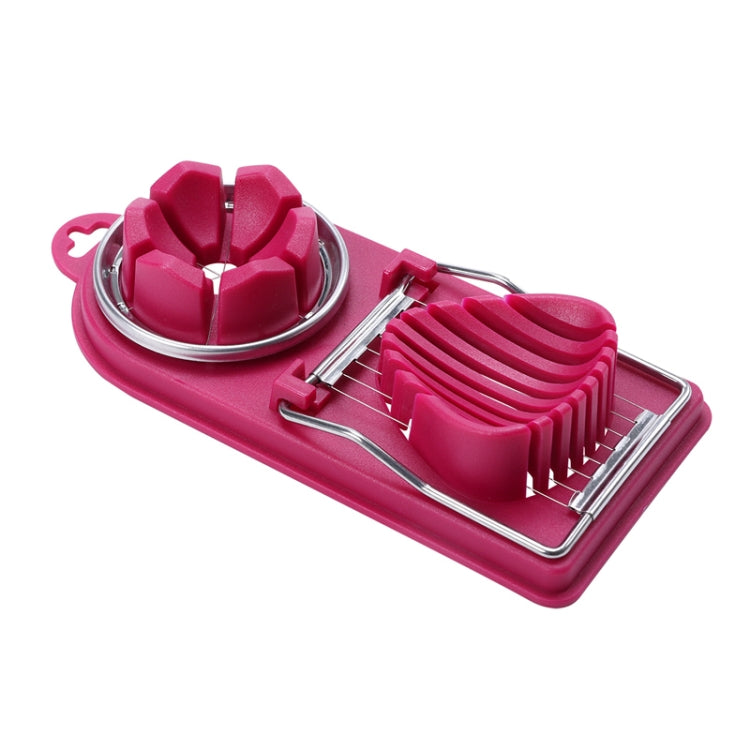 Multi-function Egg Cutter Egg Slicer Tools Kitchen Accessories(Purple)