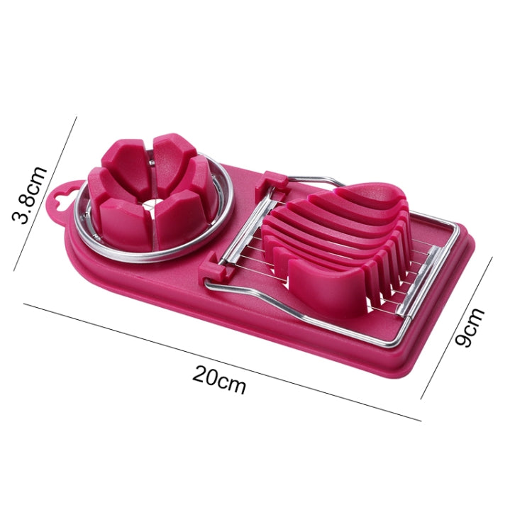 Multi-function Egg Cutter Egg Slicer Tools Kitchen Accessories(Purple)