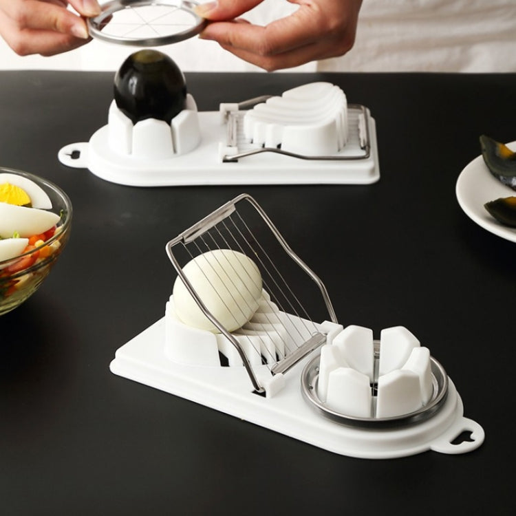 Multi-function Egg Cutter Egg Slicer Tools Kitchen Accessories(Purple)