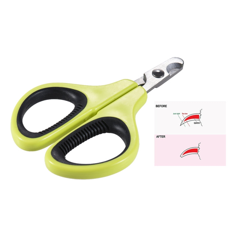 2 PCS Pet Nail Clippers Cat Nail Scissors Cutter Trimmer(Green)