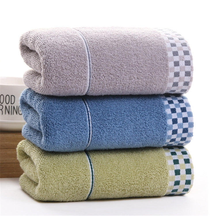 Thick Cotton Absorbent Double-Sided Towel, Color:Blue