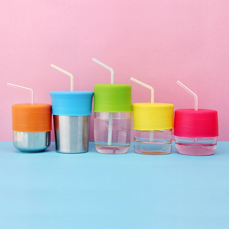 Straw Cup Lid Silicone Leakproof Cup Lid for Children