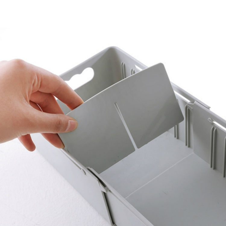 Retractable And Adjustable Three Pane Socks Storage Box