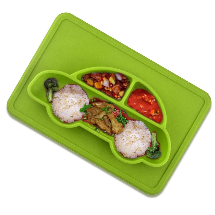 3 PCS Integrated Child Food Grade Silicone Square Car Plate