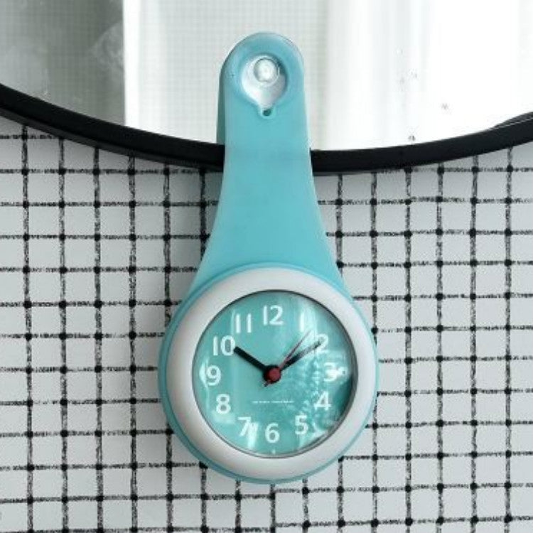 Simple Bathroom Clock Creative Wall Clock Kitchen Refrigerator Waterproof Mute Small Clock