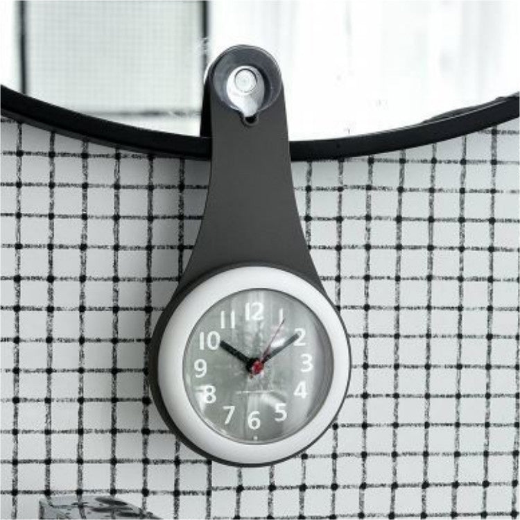 Simple Bathroom Clock Creative Wall Clock Kitchen Refrigerator Waterproof Mute Small Clock