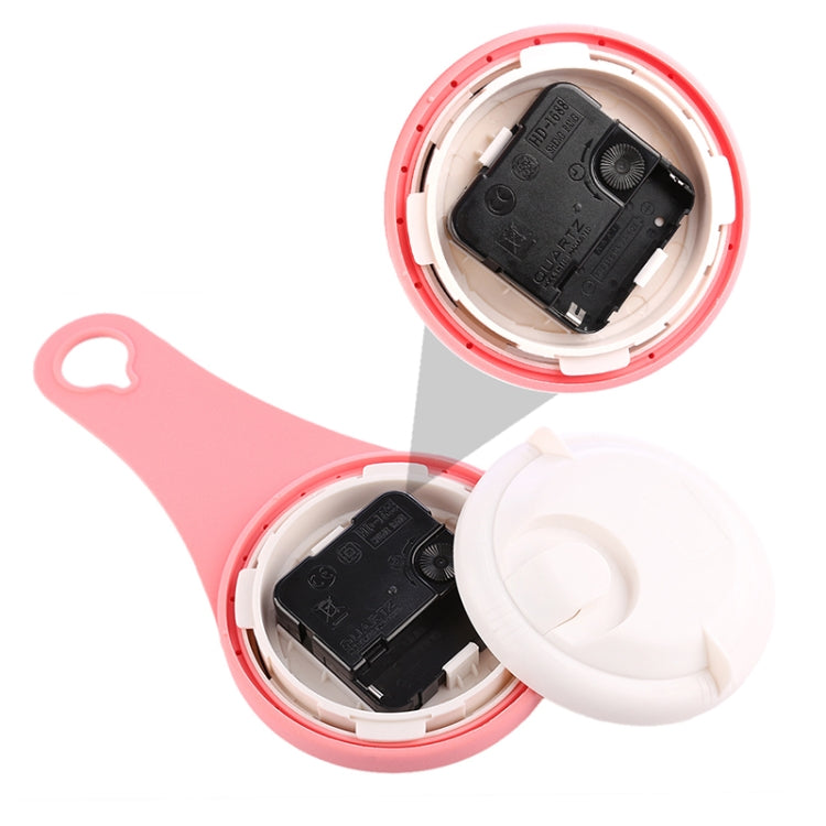 Simple Bathroom Clock Creative Wall Clock Kitchen Refrigerator Waterproof Mute Small Clock