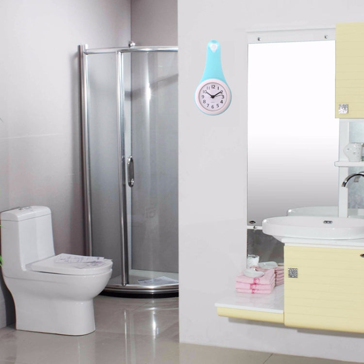 Simple Bathroom Clock Creative Wall Clock Kitchen Refrigerator Waterproof Mute Small Clock