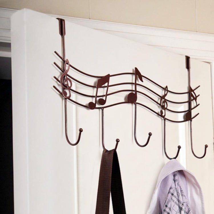 Metal Musical Notes Door Back Hanging Hooks