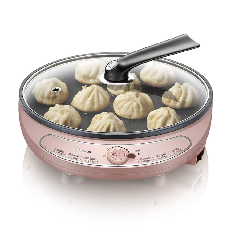 2 PCS Household Electric baking pan Cake Machine Fried Pan BBQ Pancake Pan(Pink)